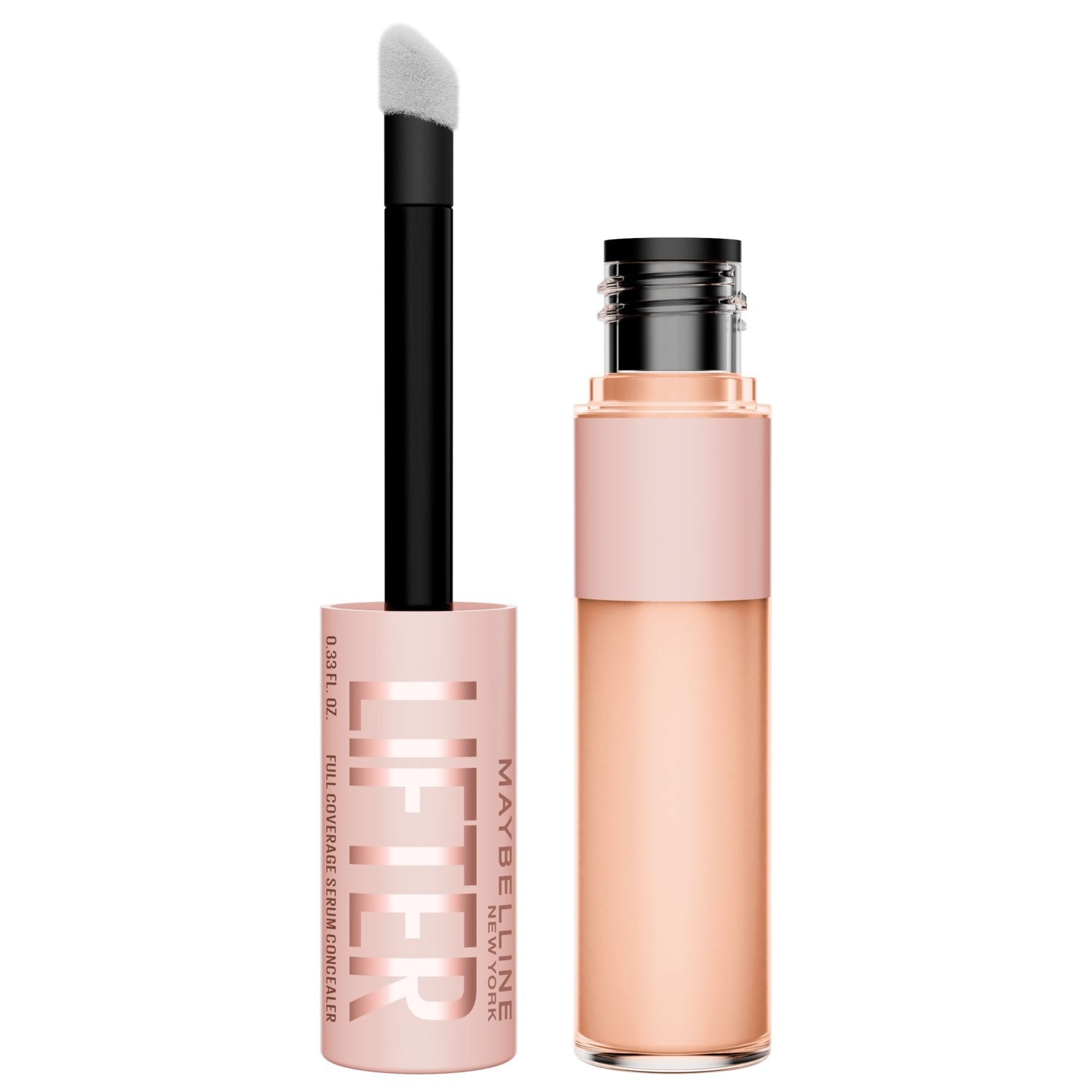 Concealer en sérum Lifter, emballage ouvert, sur fond blanc