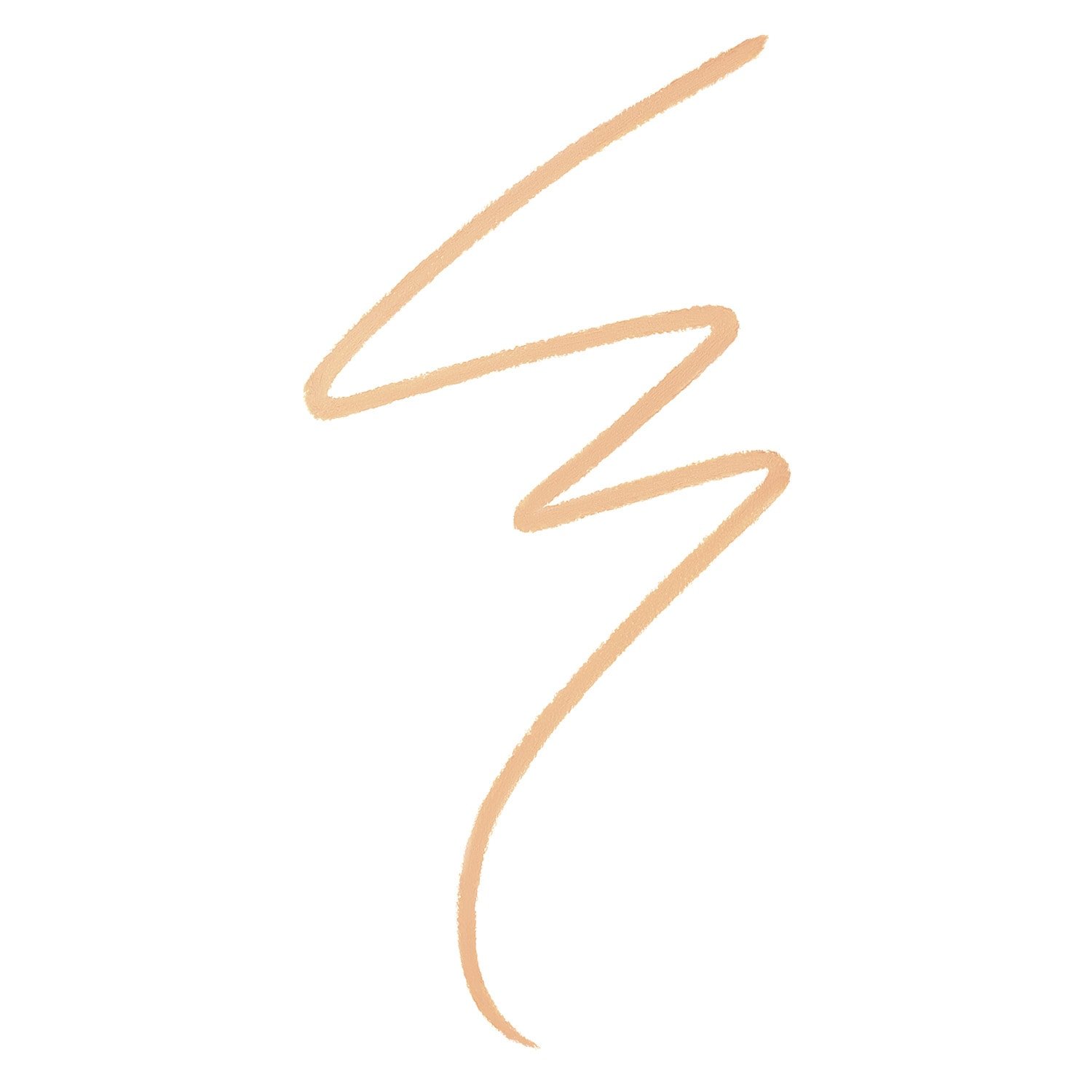 Feiner, zickzackförmiger Textur-Swatch des Fit Me Microscopic Concealers auf weißem Hintergrund