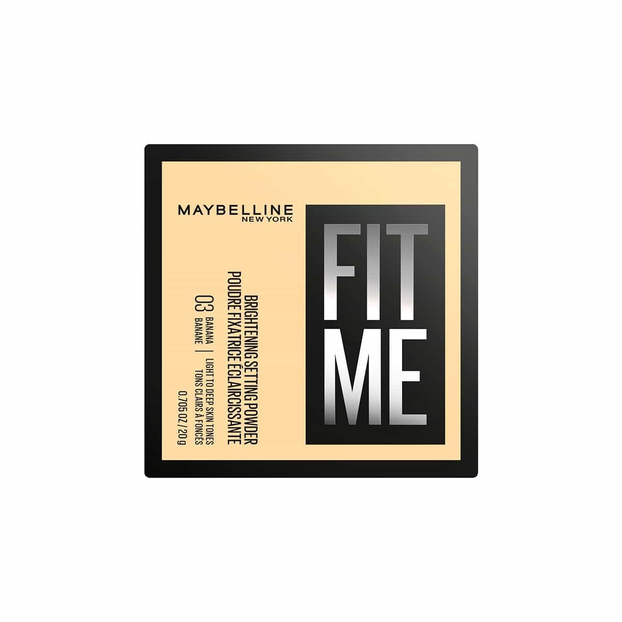 Couvercle de la poudre fixante Fit Me Loose jaune