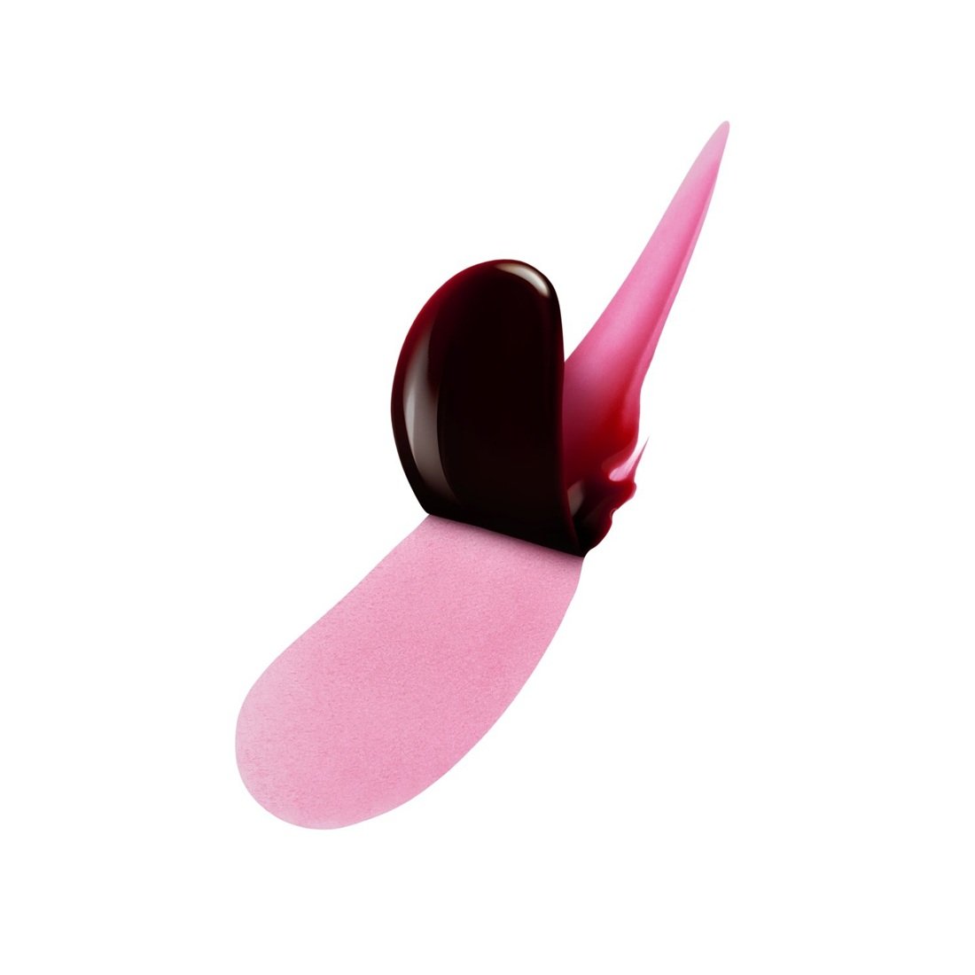 Eine künstlerische Darstellung von ineinanderfließenden Make-up-Texturen.