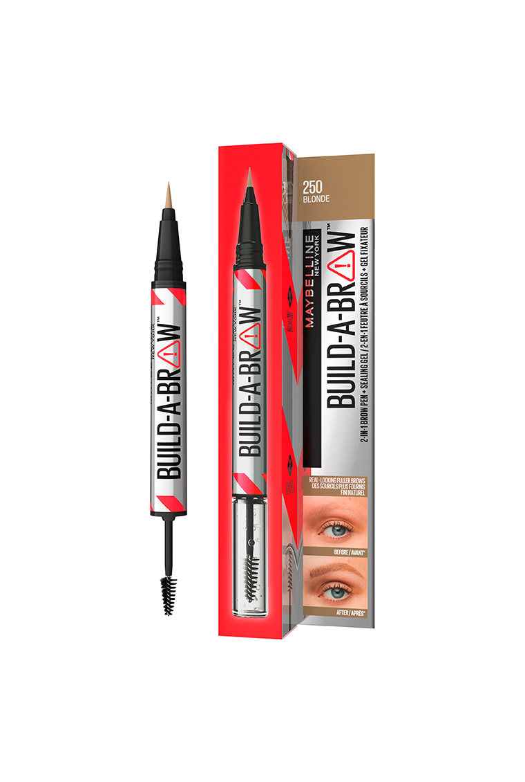 Illustration du produit du crayon à sourcils Build-A-Brow en Blonde de Maybelline New York