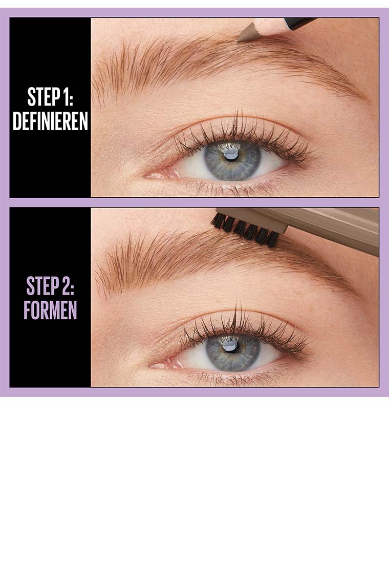 Anwendung des Express Brow Shaping Pencil Augenbrauenstift von Maybelline