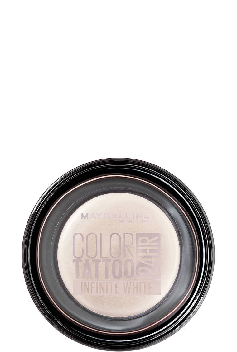 Produktabbildung des Eyestudio Color Tattoo 24H Creme-Gel-Lidschatten in Infinite White von Maybelline New York