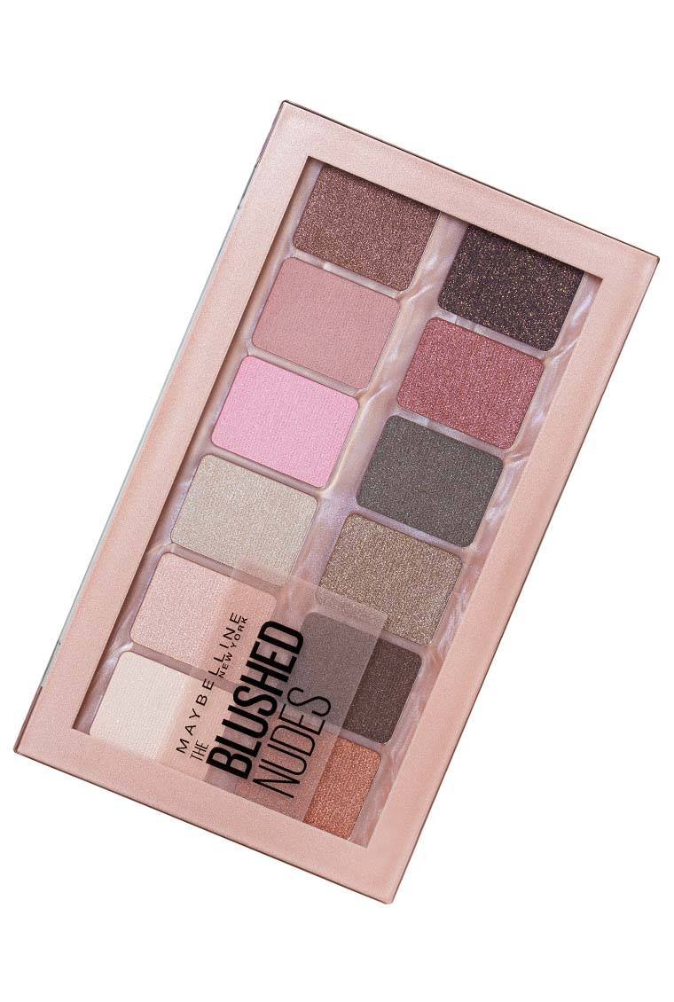 Produktabbildung des The Blushed Nudes Lidschatten Palette von Maybelline New York