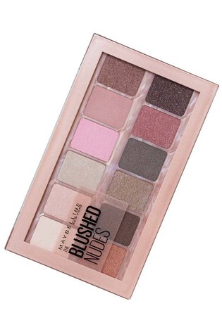 Produktabbildung des The Blushed Nudes Lidschatten Palette von Maybelline New York