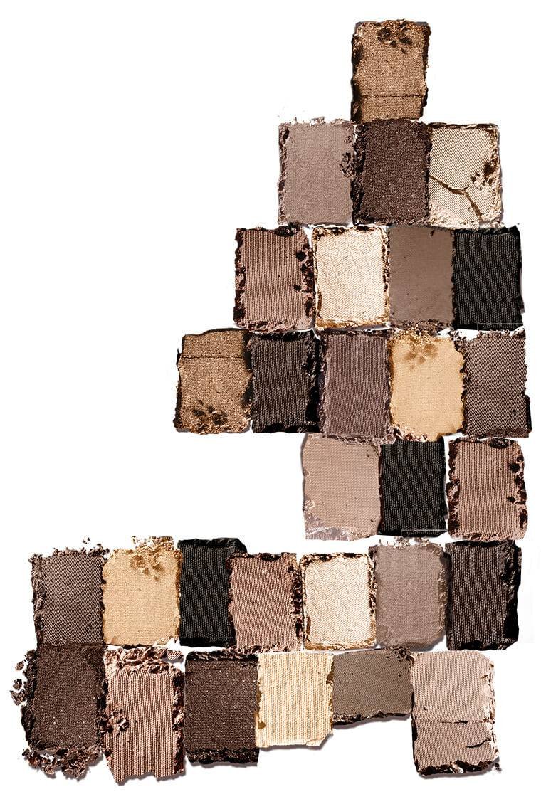 Texturabbildung der The Nudes Lidschatten Palette von Maybelline New York
