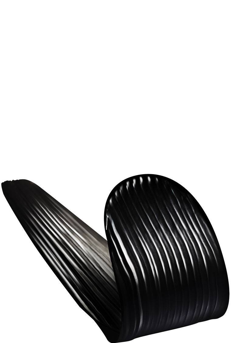Texturabbildung der Colossal Curl Bounce Mascara in Very Black von Maybelline New York